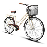 Bicicleta Aro 26 Caiçara Beach Vintage Bike Retro Feminina
