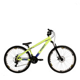 Bicicleta Aro 26 Freeride B-ramp 21v Quadro Freeride 6061 Cor Amarelo Neon