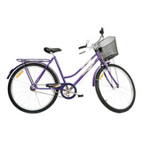 Bicicleta Aro 26 Freio Varão Tropical 529 Monark Cor Roxo