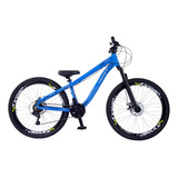 Bicicleta Aro 26 Trust Freerider Modelo Ravage Cor Azul Tamanho Do Quadro 13
