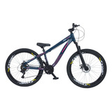 Bicicleta Aro 26 Trust Freerider Modelo Ravage Cor Petróleo Tamanho Do Quadro 13