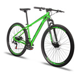 Bicicleta Aro 29 Alfameq Atx 21v Cambio Shimano Freio Disco Cor Verde/preto Tamanho Do Quadro 17