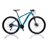 Bicicleta Aro 29 Deeper Shimano - Azul 15 - 24v Freio Hidráulico Suspensão Com Trava Cubos De Alumínio K7 Com Rolamento Blindado