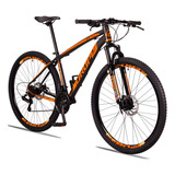 Bicicleta Aro 29 Dropp Z3 Câmbio Shimano 21 Vel Freio Discos Cor Preto/laranja Tamanho Do Quadro 21