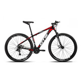 Bicicleta Aro 29 Gts Alumínio Rdx 24v Freio A Disco Cor Preto/vermelho Tamanho Do Quadro 21