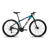 Bicicleta Aro 29 Gts Alumunio Rdx 21v Câmbio Shimano A Disco Cor Preto/azul Tamanho Do Quadro 21 Gts Feel