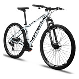 Bicicleta Aro 29 Gts Pro M5 Track 21 Marchas Câmbios Shimano Cor Branco Tamanho Do Quadro 19