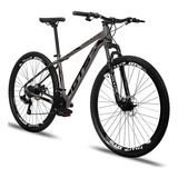 Bicicleta Aro 29 Gts Pro M5 Track 21 Marchas Câmbios Shimano Cor Cinza Tamanho Do Quadro 19