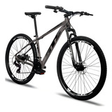 Bicicleta Aro 29 Gts Supreme Quadro Aluminio 24v Freio Disco Cor Cinza/preto Tamanho Do Quadro 17 