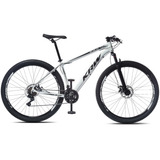 Bicicleta Aro 29 Krw Alumínio 24 Vel Freio A Disco Suspensão Dianteira X42 Cor Branco/preto Tamanho Do Quadro 17