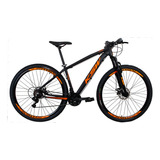 Bicicleta Aro 29 Ksw 21 Marchas Cambio Shimano Freio A Disco Cor Preto/laranja Tamanho Do Quadro 19