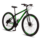 Bicicleta Aro 29 Mtb Aço Carbono Freios A Disco 21 Vel