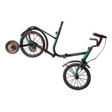 Bicicleta Bandeirante Antiga Pneu Maciço P/ Restaurar Dobram