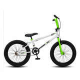 Bicicleta Bmx Aro 20 Pro-x Série 1 Aro Aero Freio V-brake Cor Branco/verde