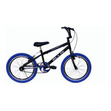 Bicicleta Bmx Freestyle Infantil Ello Bike Energy Aro 20 Freios V-brakes Cor Preto/azul Com Descanso Lateral