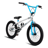 Bicicleta Bmx Pro-x Série 1 Aro 20 Freios V-brakes Cor Branco/azul