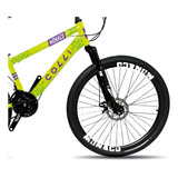 Bicicleta Colli Monaco Aro 26 Disco 21 V Free Ride Cor Amarelo Neon Tamanho Do Quadro 13,5