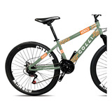 Bicicleta Colli Monaco Aro 26 Disco 21 V Free Ride Cor Verde Militar Tamanho Do Quadro 13,5