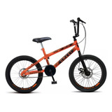 Bicicleta Colli Skill Boy Freio Disco Aro 20 Cor Laranja/neón Tamanho Do Quadro 14