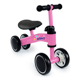 Bicicleta De Equilíbrio Infantil 4 Rodas Conect Brinq Cor Rosa