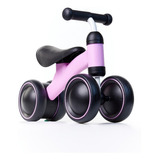 Bicicleta De Equilibrio Infantil 4 Rodas Sem Pedal Cor Rosa