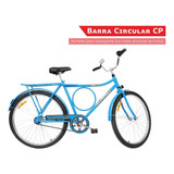 Bicicleta De Passeio Monark Barra Circular Cp Aro 26 1v Freio Contra Pedal Cor Azul Com Descanso Lateral
