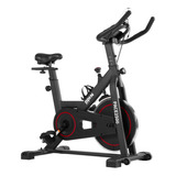 Bicicleta Ergométrica Para Spinning Mecanica 6kg Odin Fit Cor Preto E Vermelho