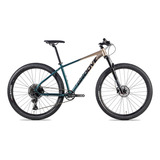 Bicicleta Groove Ska 70.1 - 12 Velocidades Cor Dourado/verde Tamanho Do Quadro 17