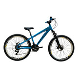 Bicicleta Gta Aro 26 Freeride Freio Disco 21v Câmbio Shimano Cor Azul Tamanho Do Quadro 17