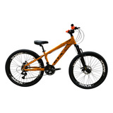 Bicicleta Gta Aro 26 Freeride Freio Disco 21v Câmbio Shimano Cor Laranja Tamanho Do Quadro 17