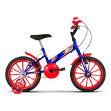 Bicicleta Infantil Aro 16 Crianças Azul Vermelha Rosa Barbie