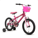 Bicicleta Infantil Aro 16 Feminina Barbie Menina C/ Rodinha