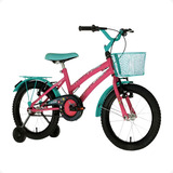 Bicicleta Infantil Aro 16 Feminina Princesa Barbie Rosa Roxa