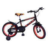 Bicicleta Infantil Aro 16 Krs - Preto/laranja