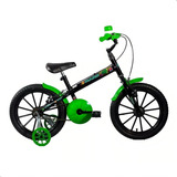 Bicicleta Infantil Aro 16 Passeio Ktx Bike Masculina Hulk Verde Hard