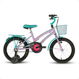 Bicicleta Infantil Aro 20 Feminina Menina Com Cesta Rodinha