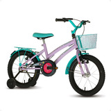 Bicicleta Infantil Aro 20 Feminina Princesa Barbie Rosa Roxa