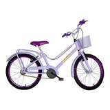 Bicicleta Infantil Brisa Monark Aro 20 Violeta Com Rodinhas