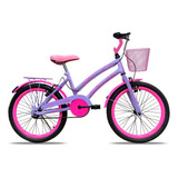 Bicicleta Infantil Celina Aro 20 V-break Colli Cor Lilás Tamanho Do Quadro 14