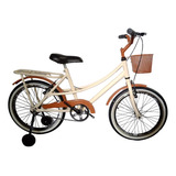 Bicicleta Infantil Feminina Macol Ceci Aro 20 Retrô Com Roda