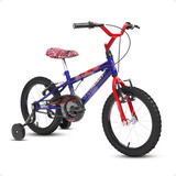 Bicicleta Infantil Homem Aranha Masculina Aro 16 Com Rodinha