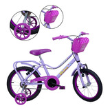 Bicicleta Infantil Menina Brisa Aro 16 C/ Rodinhas - Monark Cor Violeta