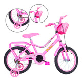 Bicicleta Infantil Menina Brisa Aro 16 C/ Rodinhas - Monark
