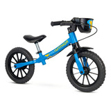 Bicicleta Infantil Sem Pedal Equilíbrio Balance Azul Nathor