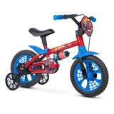 Bicicleta Infantil Spider Man Homem Aranha Aro 12 - Nathor
