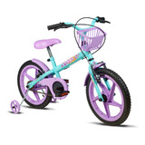 Bicicleta Infantil Verden Fofys Aro 16 Com Cesta E Rodinhas