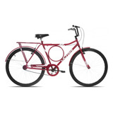 Bicicleta Monark Barra Circular Aro 26 Cor Vermelho