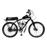 Bicicleta Motorizada 80cc Com Banco Xr Freio Disco Kit Motor