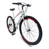 Bicicleta Mountain Bike Ello Bike Velox R26 - Branco/vermelho