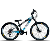 Bicicleta Mountain Bike Vikingx Tuff 25 R26 Tamanho Do Uadro 13.5 - Preto/azul
